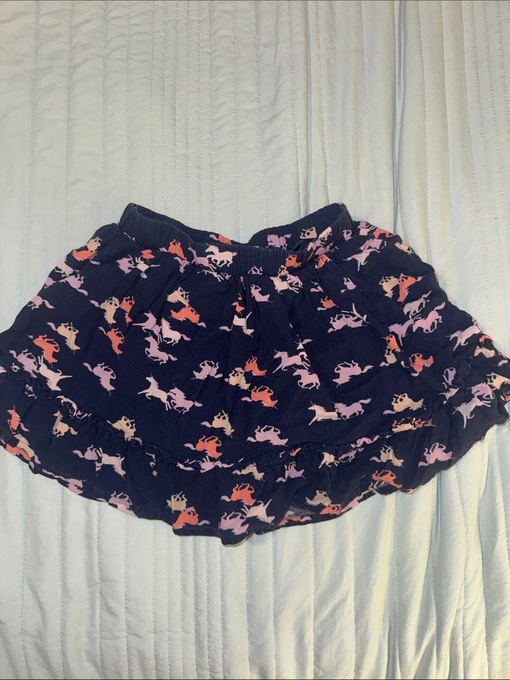 Navy Unicorn Skirt (with attached shorts)